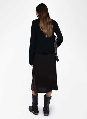 Jupe midi droite ZADIG&VOLTAIRE Noir